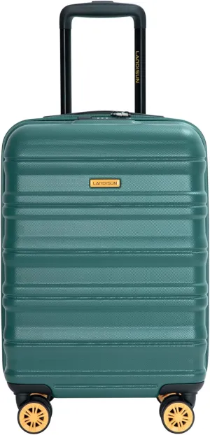 18.5" Carry On Luggage for Smooth Travels, Durable Hard Shell Design with 360 Spinner Wheels, Dark Green