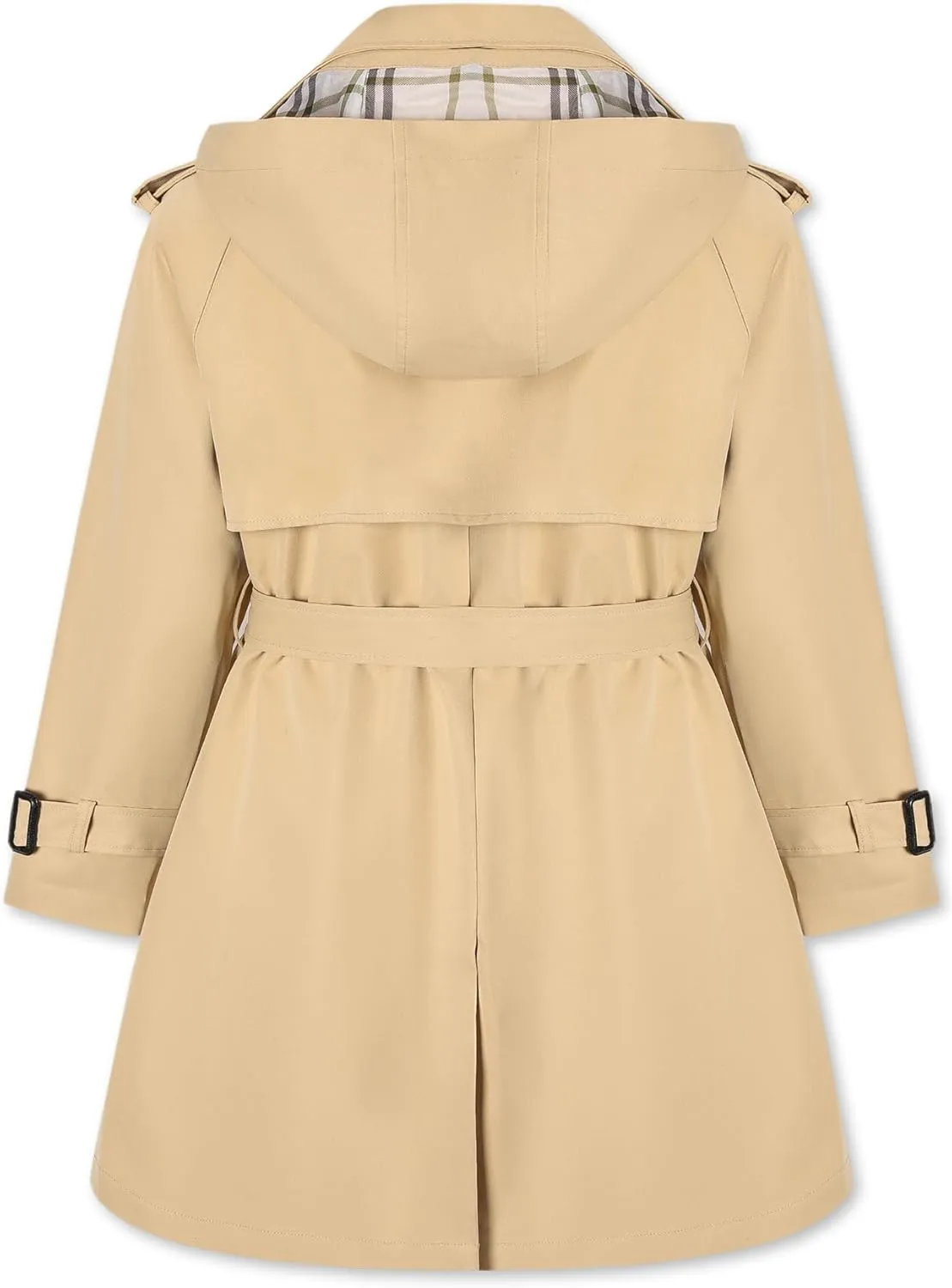 Betusline Girls & Women's Rain Jackets Waterproof Hooded Trench Coat,3 Years - Women 2XL