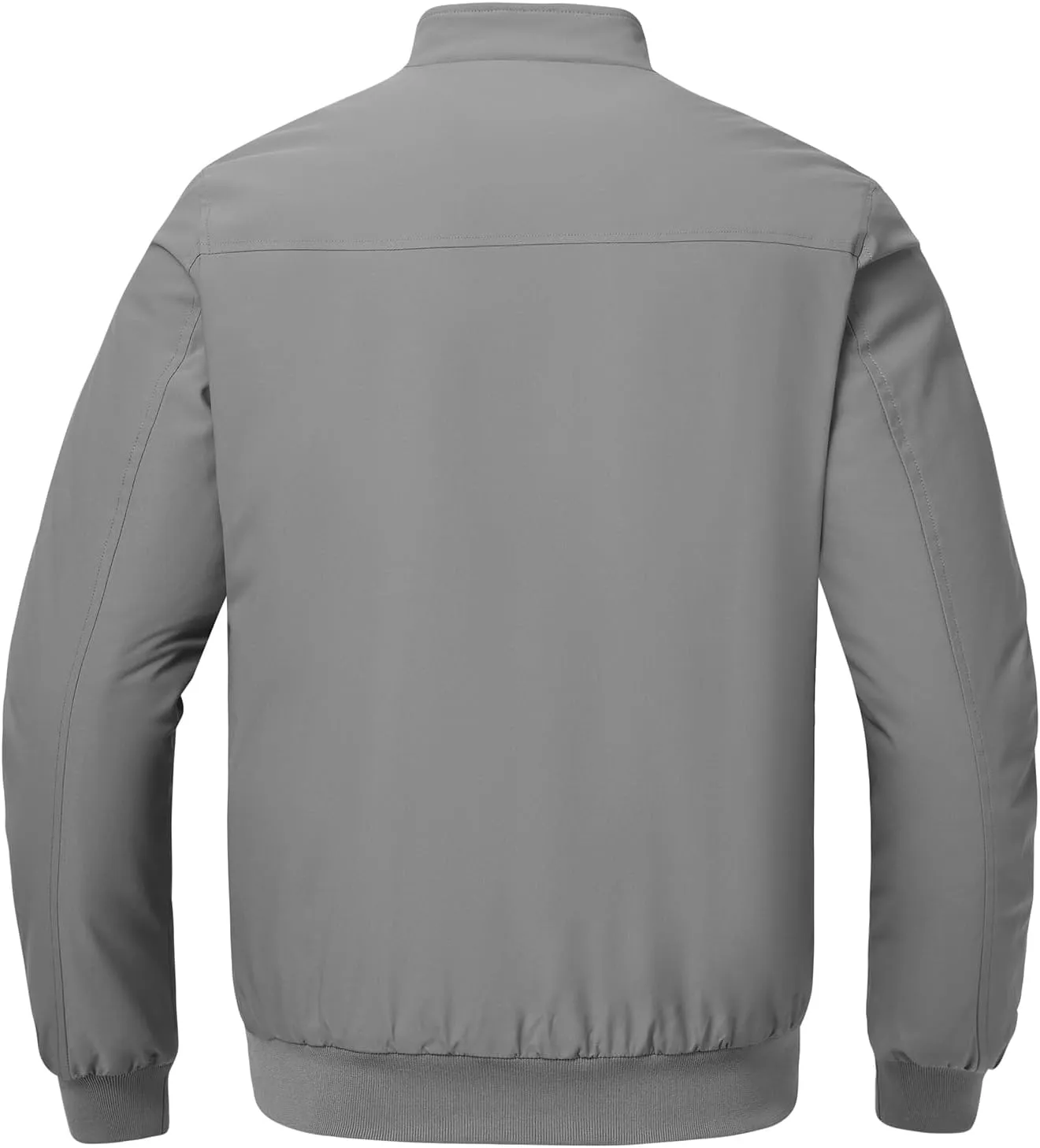 BGOWATU Men's Jacket Insulated Fall Winter jacket Zip Up Windproof Quilted Bomber Jackets Casual Warm Padded Coats