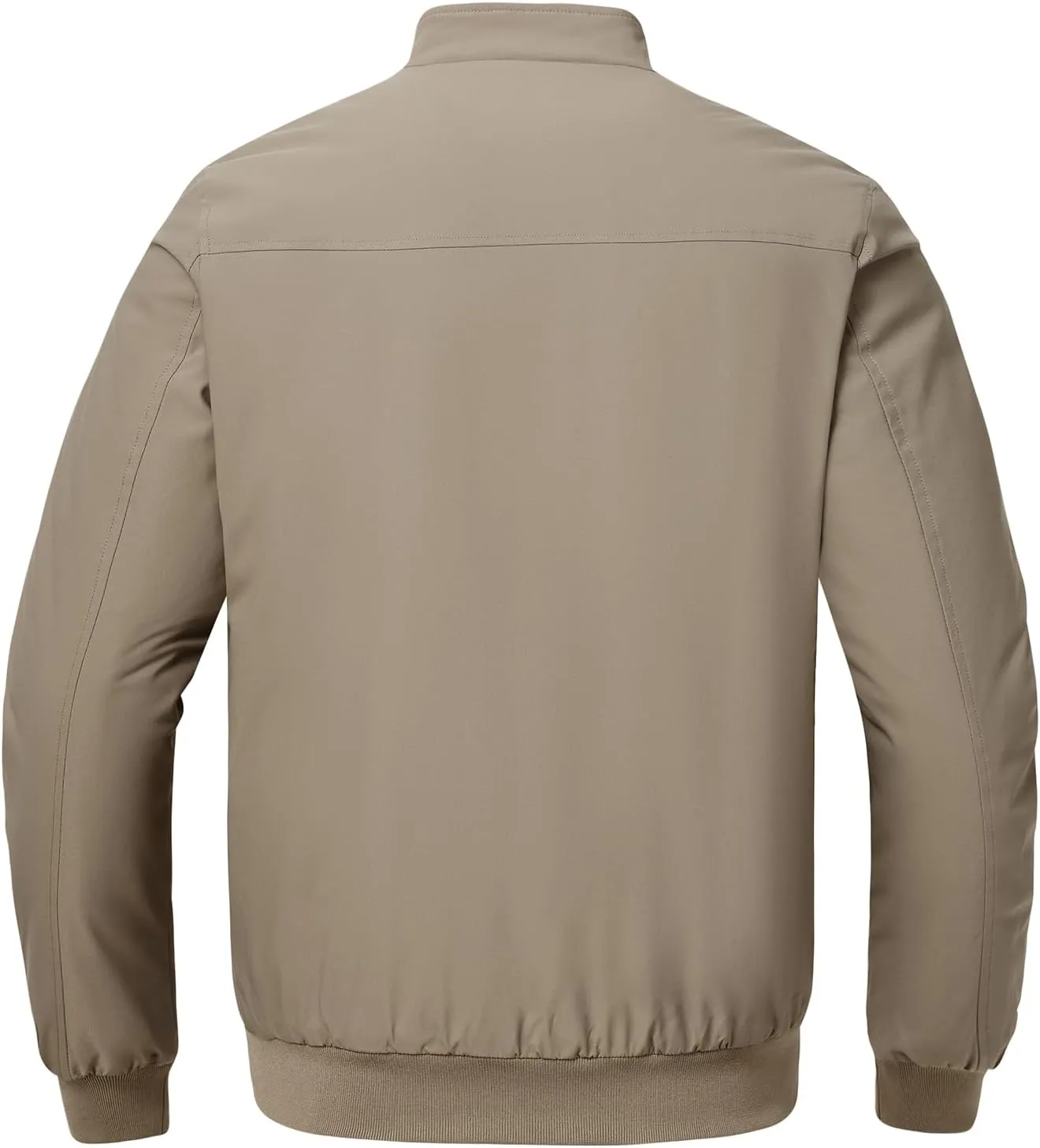 BGOWATU Men's Jacket Insulated Fall Winter jacket Zip Up Windproof Quilted Bomber Jackets Casual Warm Padded Coats