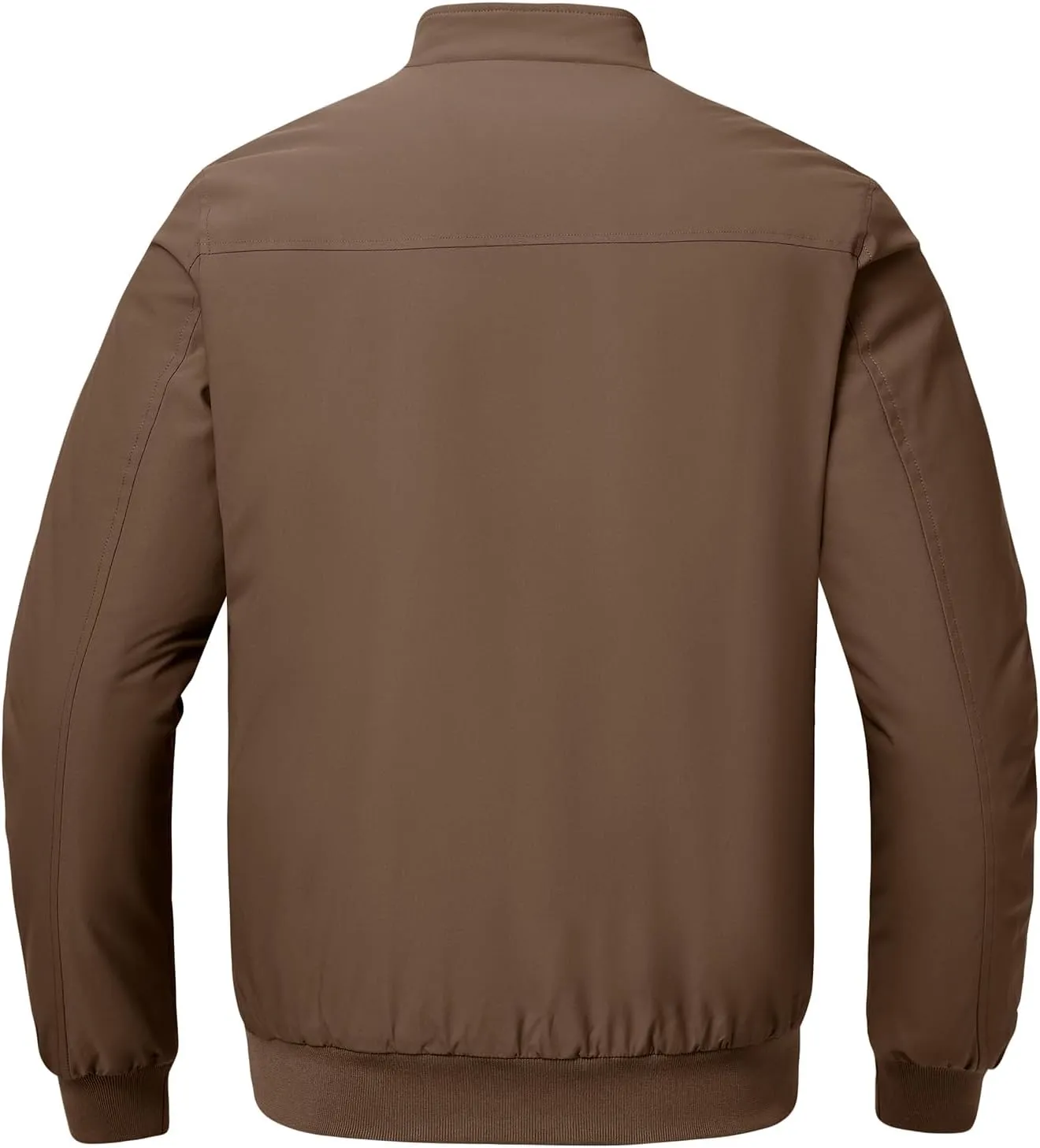 BGOWATU Men's Jacket Insulated Fall Winter jacket Zip Up Windproof Quilted Bomber Jackets Casual Warm Padded Coats