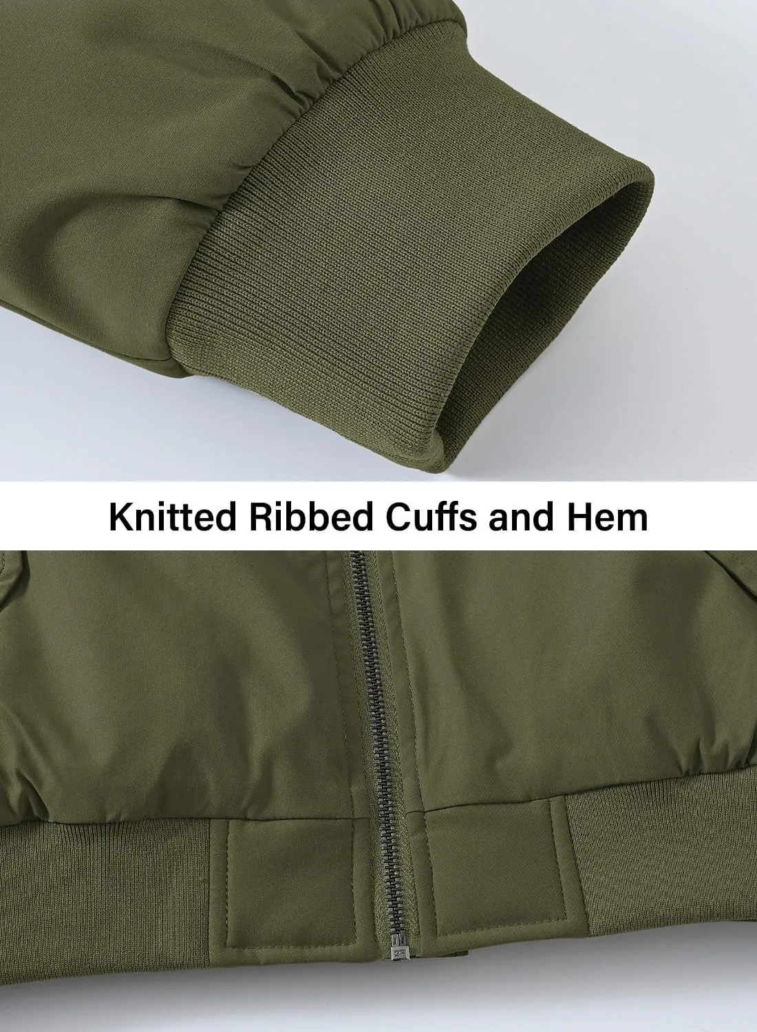 BGOWATU Men's Jacket Windproof Quilted Bomber Jackets Casual Fall Winter Warm Padded Coats Outwear
