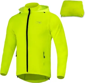 Dooy Men's Cycling Jacket with Detachable Sleeves Windbreaker Jackets Windproof Running Vest Lightweight and High Visibility