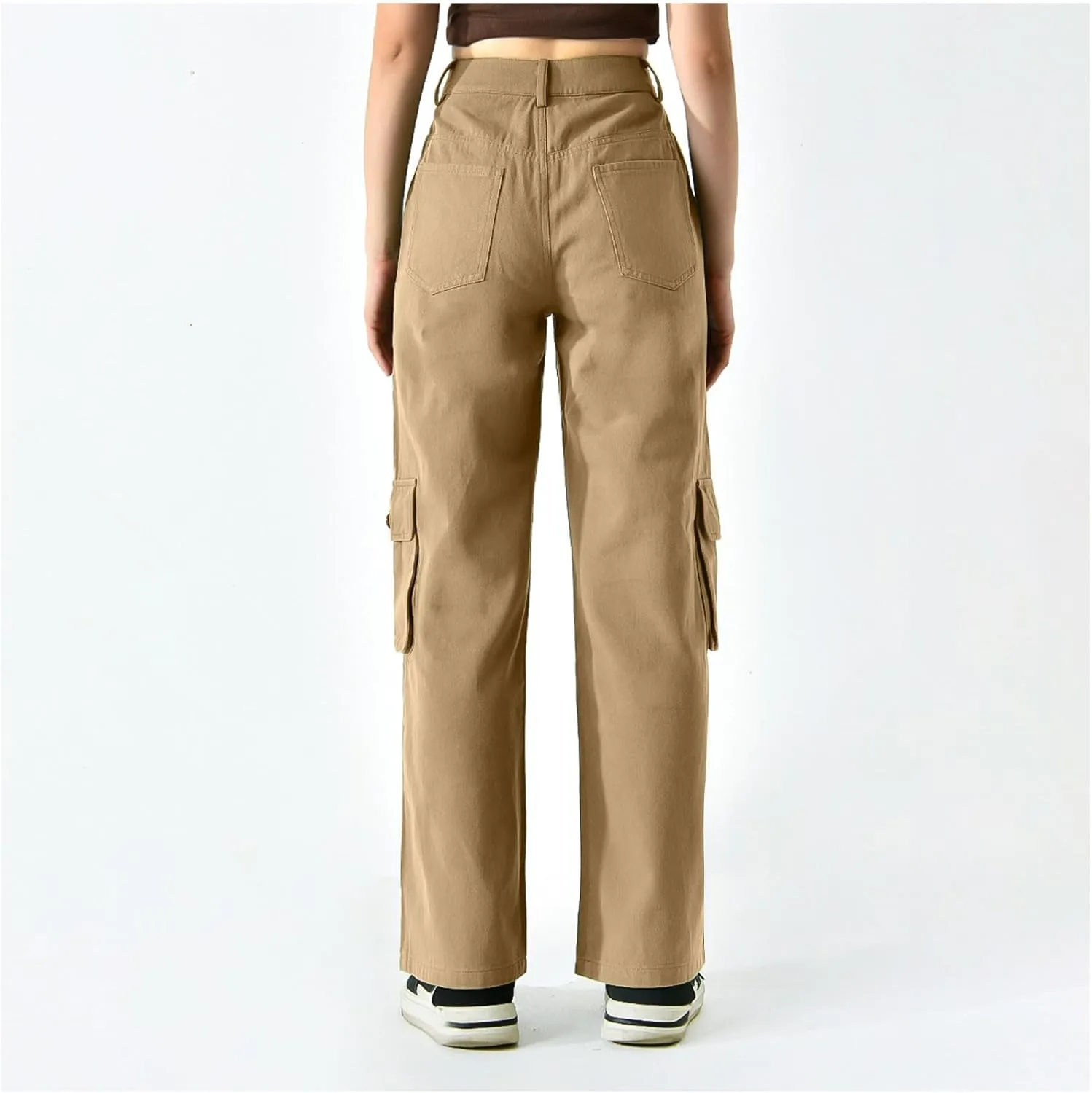 Dressy Cargo Pants for Women Trendy Straight Wide Leg Trousers High Waist Comfort Workwear Pants Fall Casual Pants