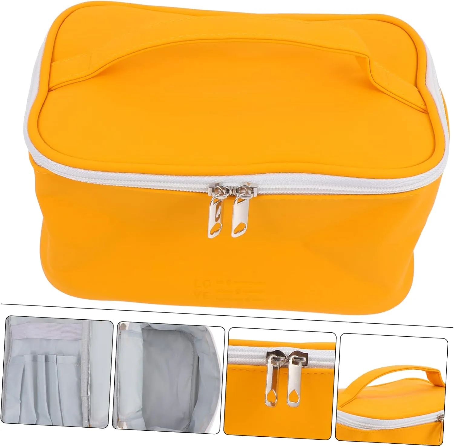 Fashion Makeup Bag Large Capacity Waterproof Travel Toiletries Bag Pu Material Smooth Zipper for Women's Beauty Essentials