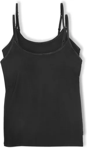 Felina | 2-Pack So Smooth Modal Cami Top with Hidden Built in Shelf Bra Support