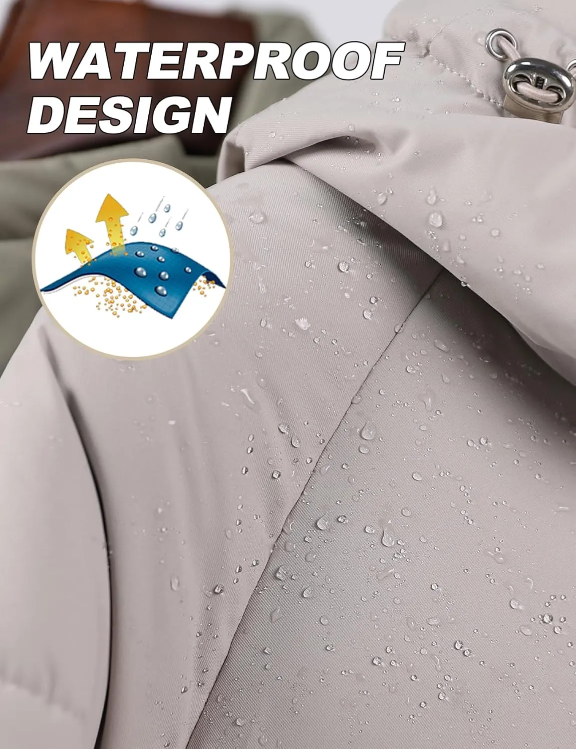 Flygo Womens Hoodies Puffer Jacket Zip Up Quilted Hooded Bubble Padded Down Winter Coats Long Sleeve Jackets with Pockets