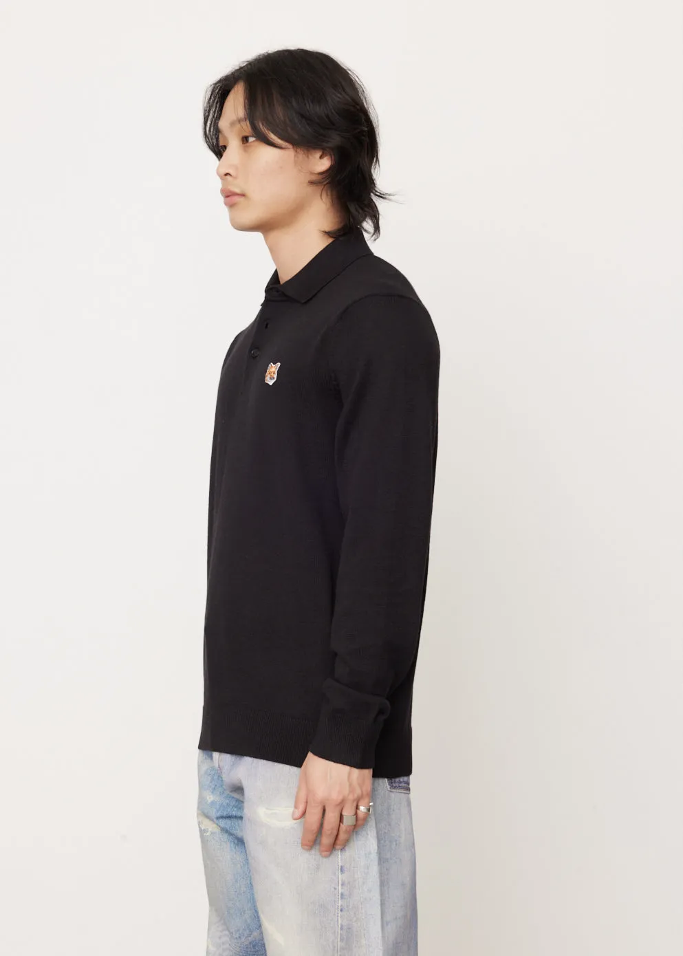 Fox Head Patch Polo Knit