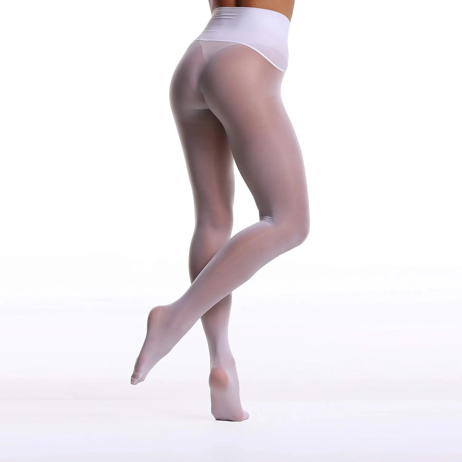 Frola Oil Shiny Stockings Pantyhose 360Seamless Crotch High Waist Smooth Tights for Women