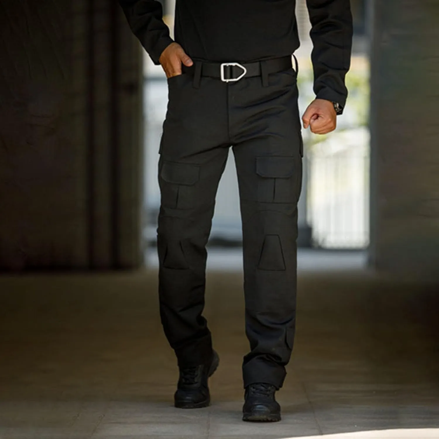 Golf Pants Men Tapered Leg Outdoor Hiking Pants Multi Pockets Classic Fit Comfort Utility Cargo Work Pants Regular Fit
