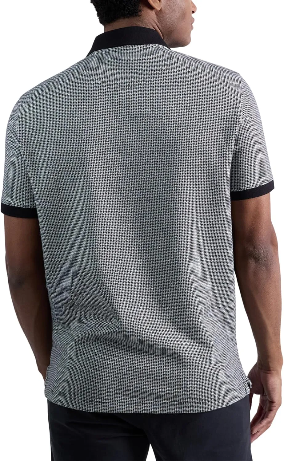 Haggar Men's Premium Comfort Quarter Zip Short Sleeve Polo Shirt