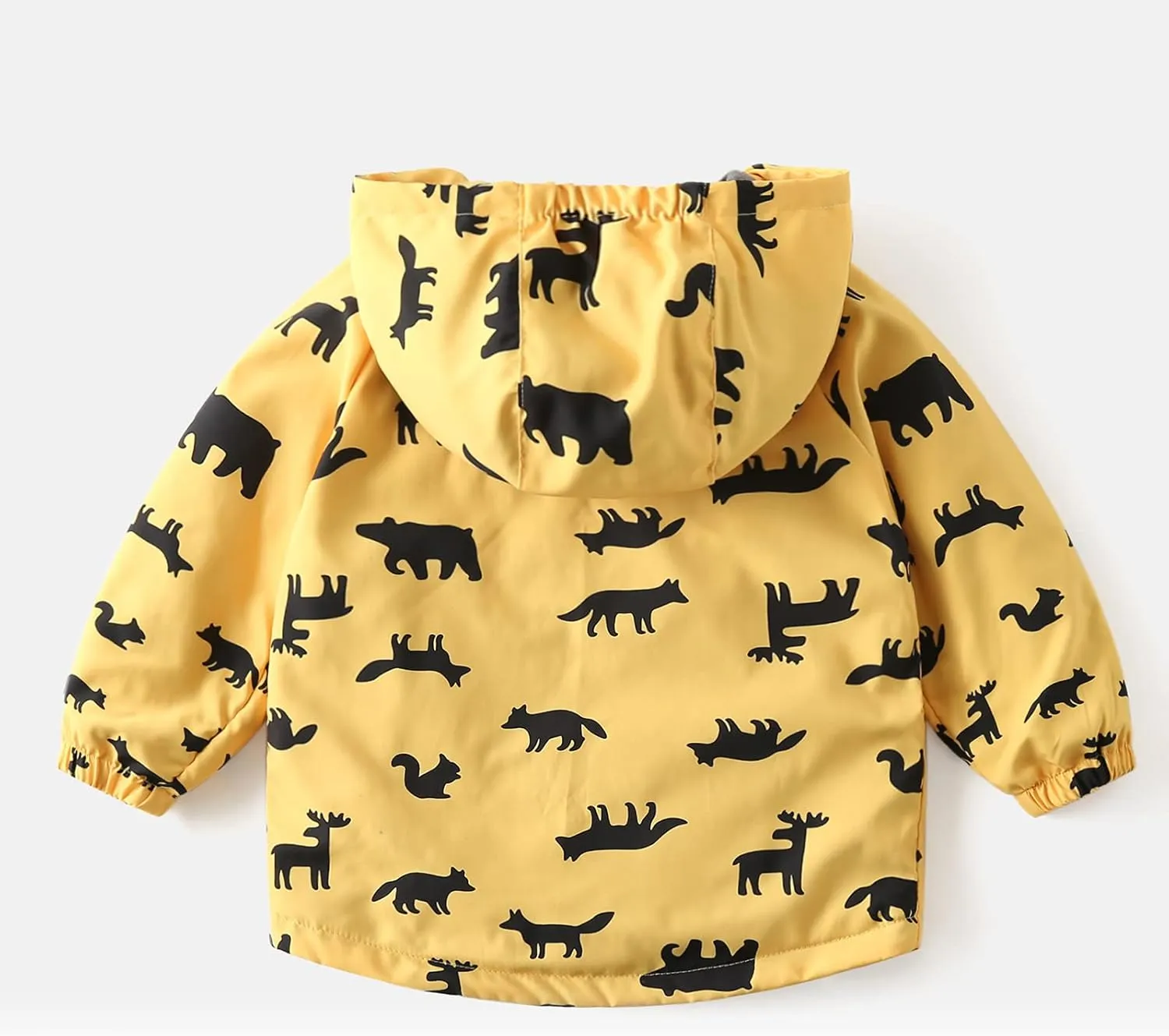 Happy Cherry Kids Boys Girls Fleece Lined Windbreaker Jacket Fashion Prints Hoodie for Fall Winter