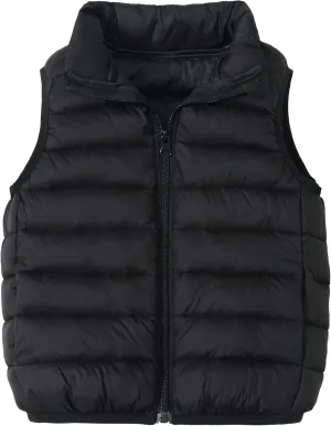 Happy Cherry Kids Boys Girls Lightweight Down Puffer Vest Sleeveless Windproof Packable Warm Winter Vest