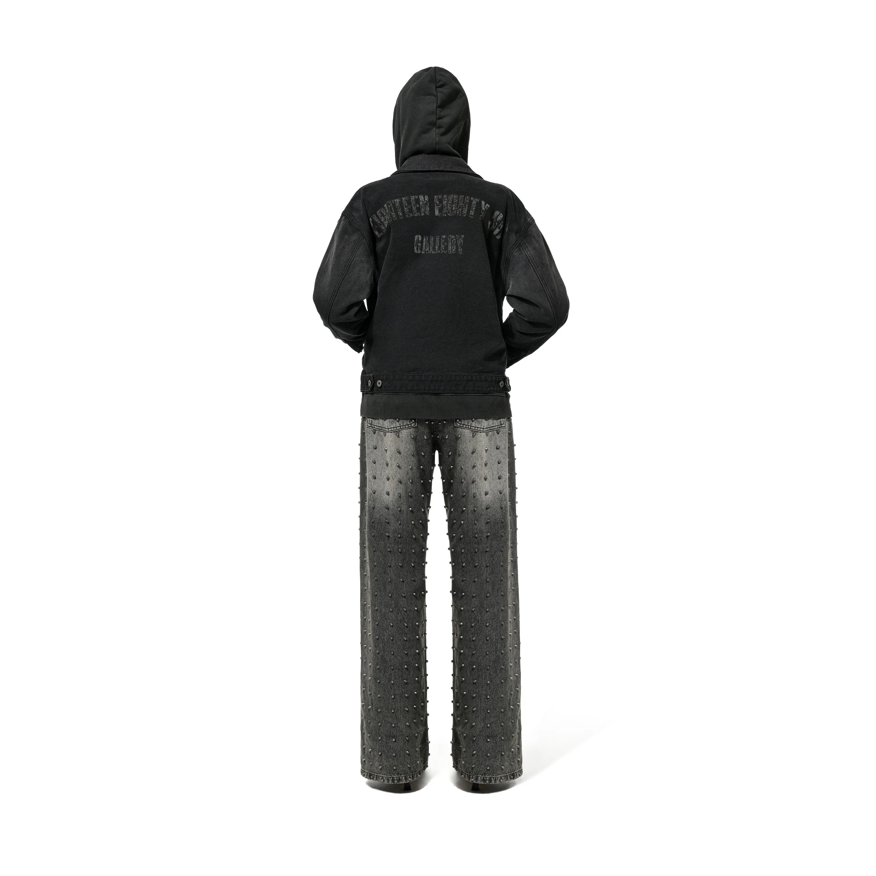 HEAVY WASHED WORK WEAR JKT - BLACK