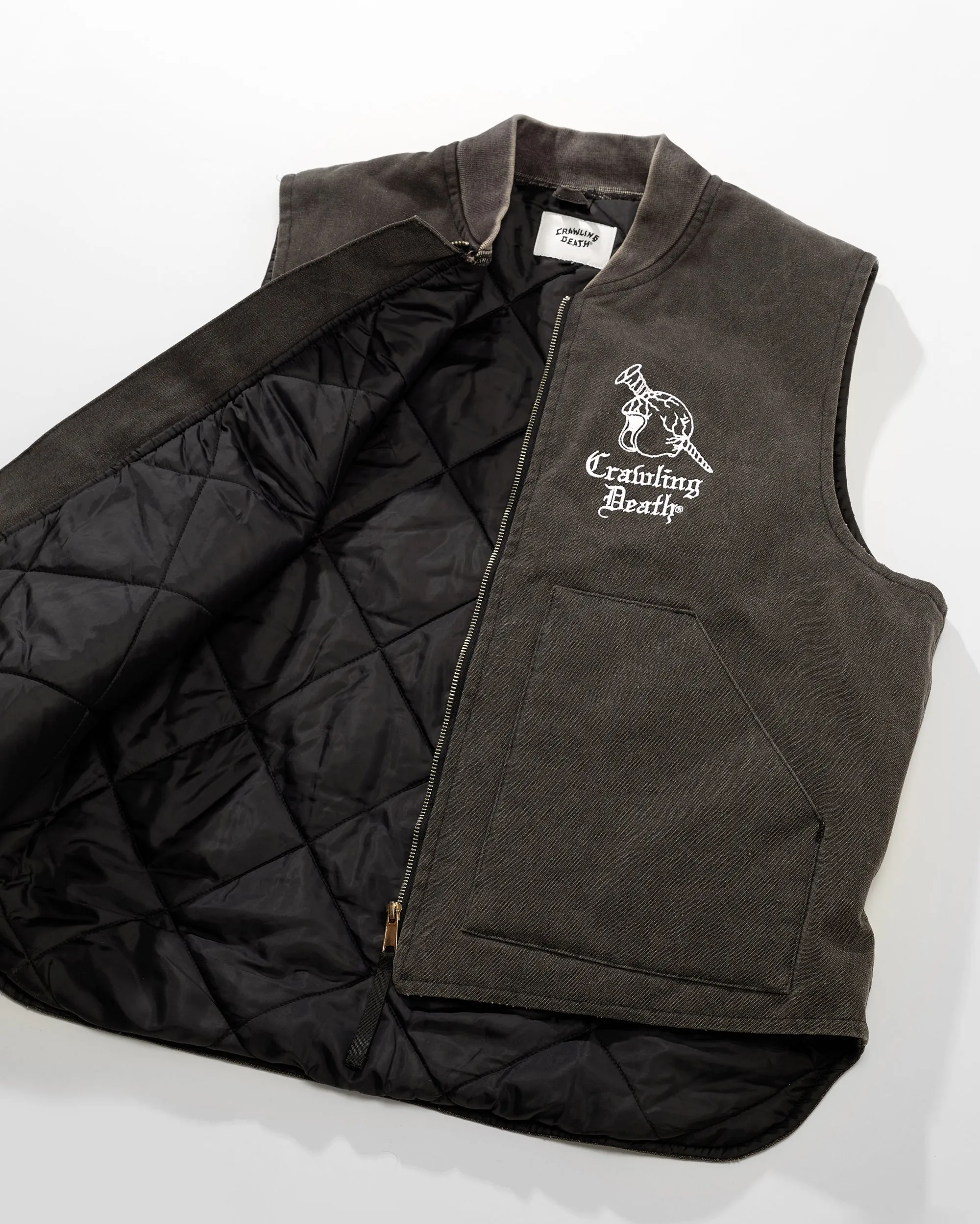 Helmet Screw Canvas Vest | Grey