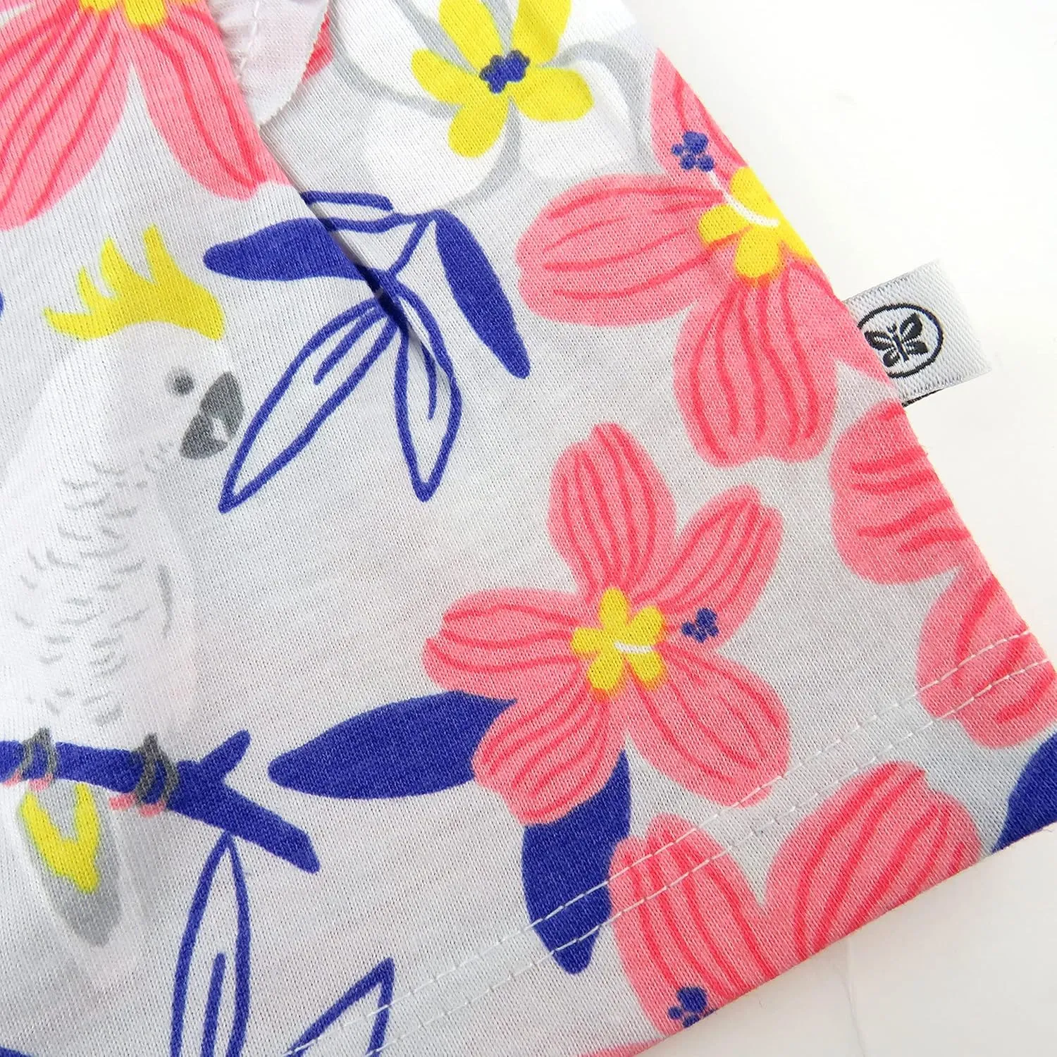 HonestBaby Baby, Toddler, and Little Girls' 100% Organic Cotton Puff Sleeve T-Shirts (10 Pack)