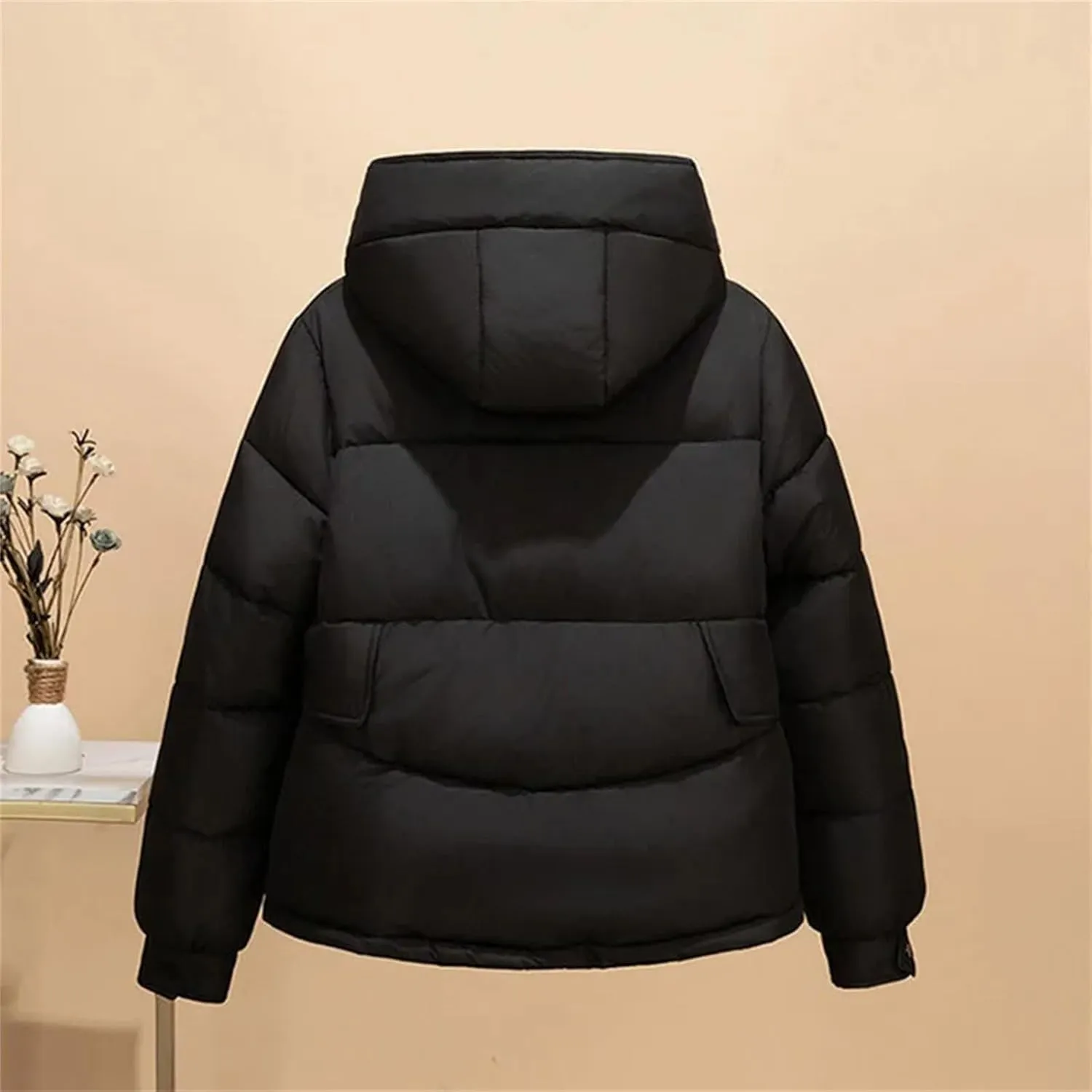 Hooded Down Cotton-padded Coat Women Winter Short Bread Clothing Thicken Warm Jackets Lady Loose Casual Outwear