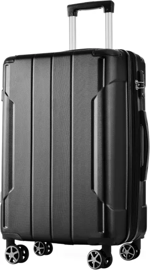 JCSD Lightweight Durable Hardshell Luggage for Stress-Free Travel, Expandable 28-inch Suitcase with Smooth Spinner Wheels