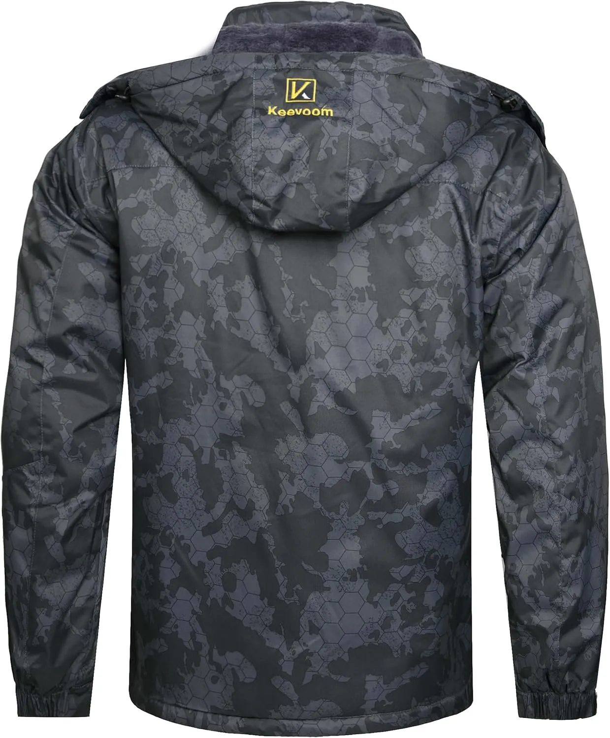 Keevoom Men's Waterproof Ski Jacket Winter Warm Snow Coat Windproof Mountain Raincoat Snowboarding Hooded Jackets for Mens