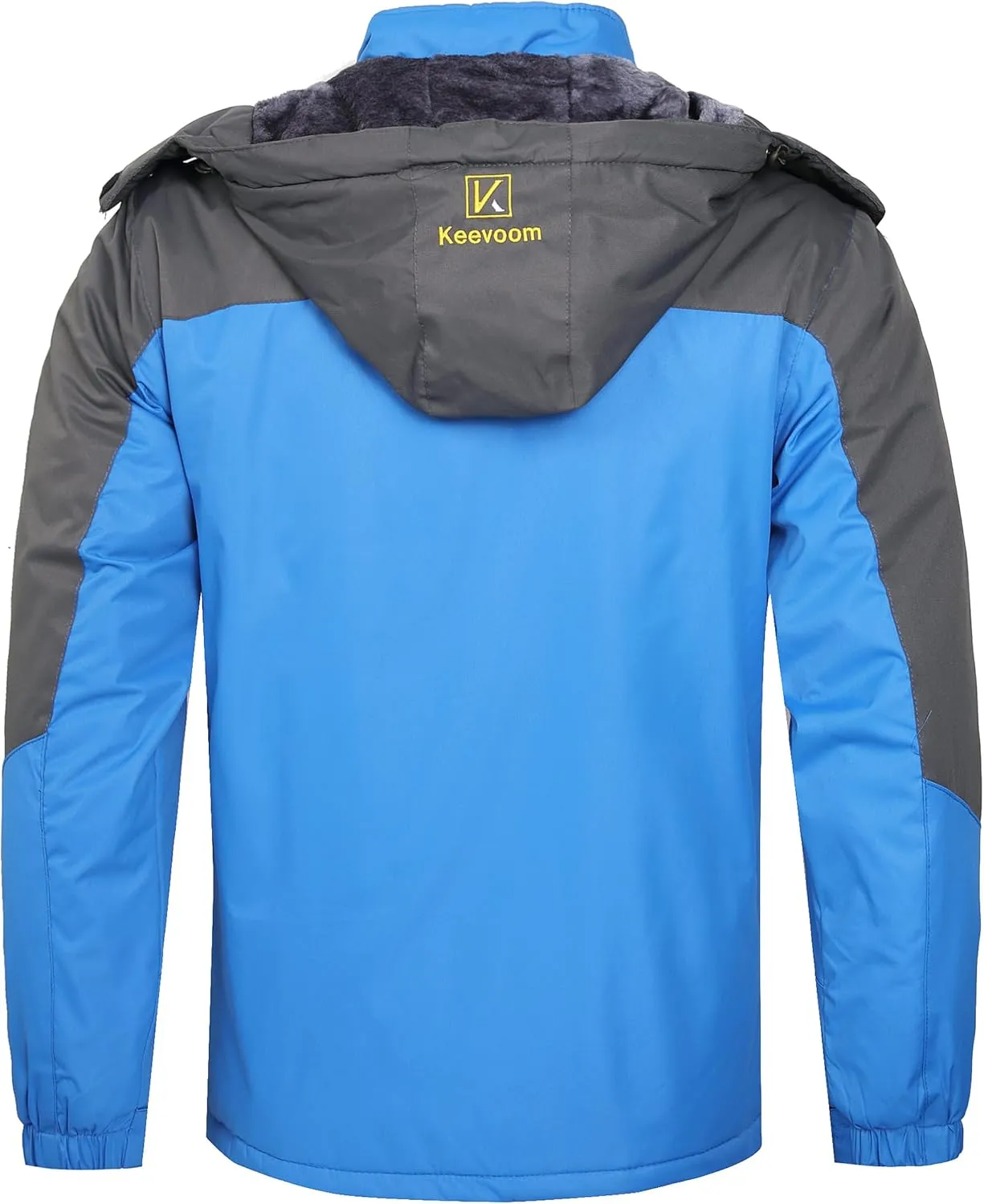 Keevoom Men's Waterproof Ski Jacket Winter Warm Snow Coat Windproof Mountain Raincoat Snowboarding Hooded Jackets for Mens