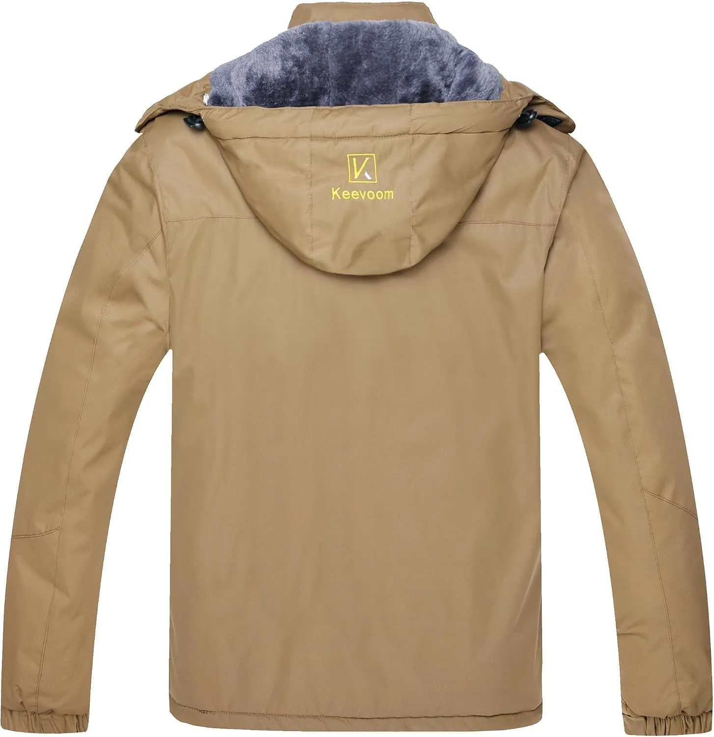 Keevoom Men's Waterproof Ski Jacket Winter Warm Snow Coat Windproof Mountain Raincoat Snowboarding Hooded Jackets for Mens