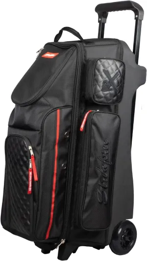 KR Strikeforce Diamond Triple Roller Premium Bowling Bag with 5" Smooth KRuze Wheels