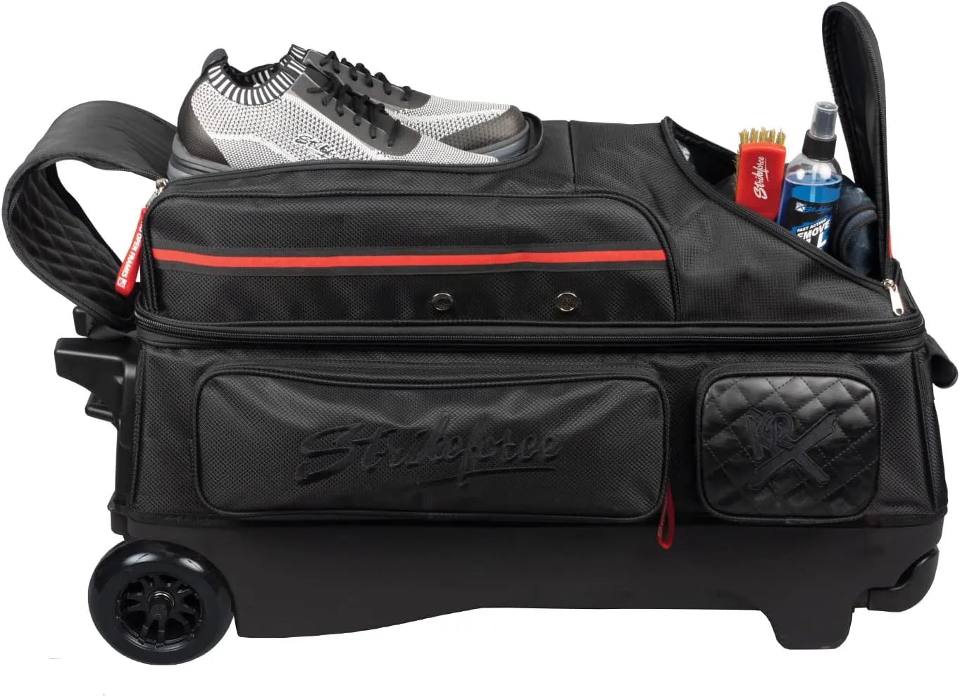KR Strikeforce Diamond Triple Roller Premium Bowling Bag with 5" Smooth KRuze Wheels