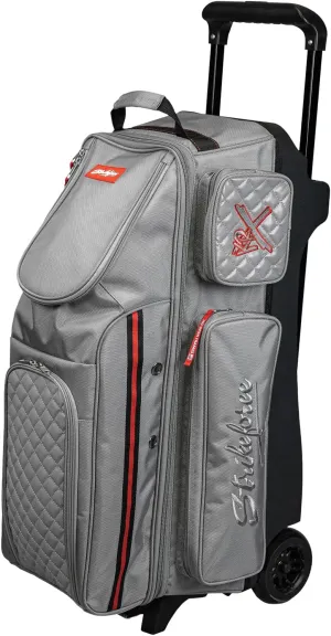 KR Strikeforce Diamond Triple Roller Premium Bowling Bag with 5" Smooth KRuze Wheels