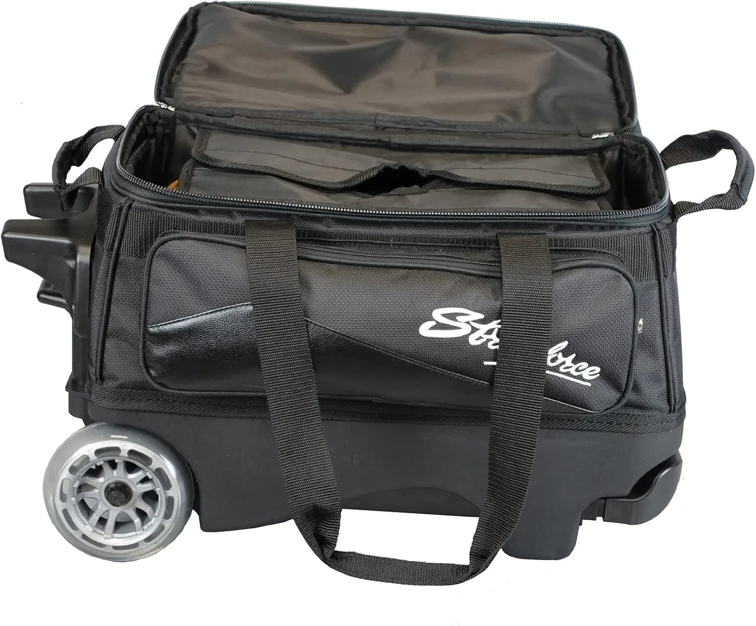 KR Strikeforce Royal Flush Double Roller Bowling Bag with Deluxe Features and Smooth Ride