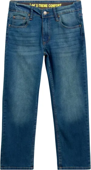 Lee Boys' Comfort Stretch Relaxed Fit Straight Leg Denim Jeans