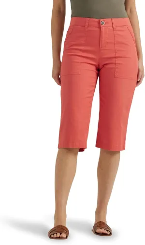 Lee womens Ultra Lux Comfort With Flex-to-go Utility Skimmer Capri Pant