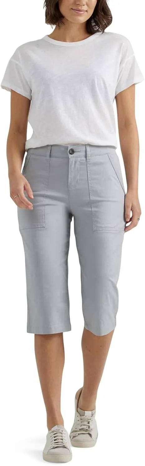 Lee womens Ultra Lux Comfort With Flex-to-go Utility Skimmer Capri Pant