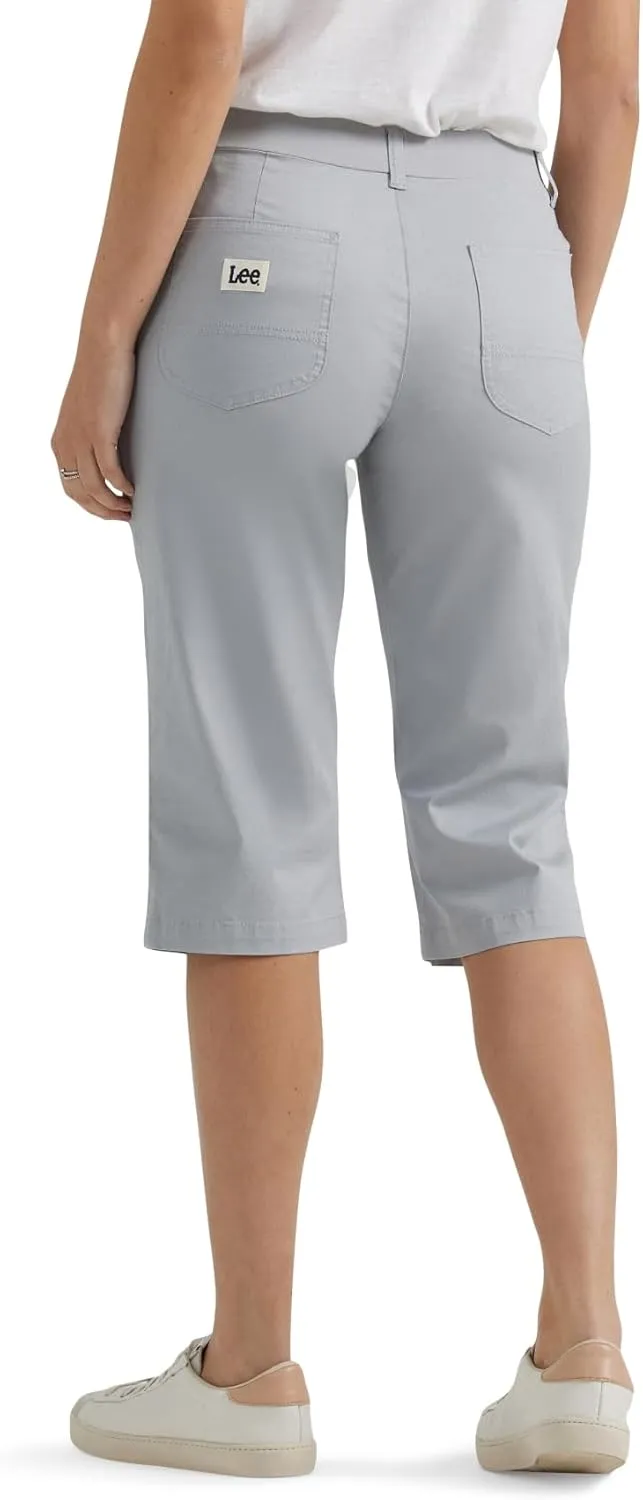 Lee womens Ultra Lux Comfort With Flex-to-go Utility Skimmer Capri Pant