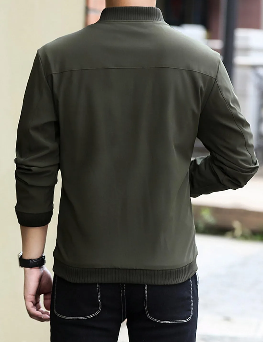 Lentta Men's Slim Fit Lightweight Softshell Bomber Jacket Coat Fall Jackets For Men