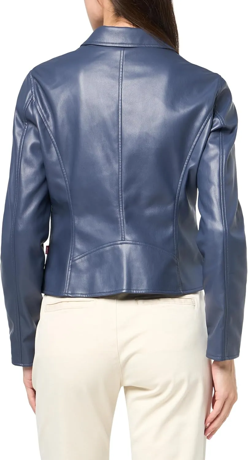 Levi's womens Smooth Faux Leather Moto (Standard and Plus Sizes)