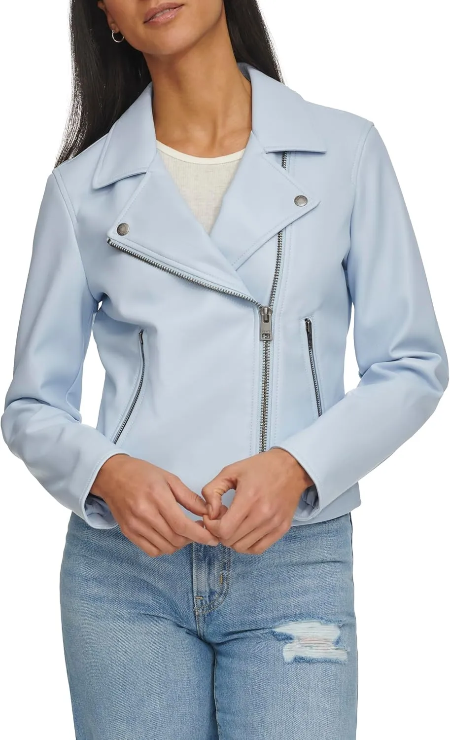 Levi's womens Smooth Faux Leather Moto (Standard and Plus Sizes)
