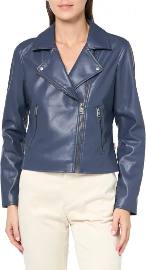 Levi's womens Smooth Faux Leather Moto (Standard and Plus Sizes)