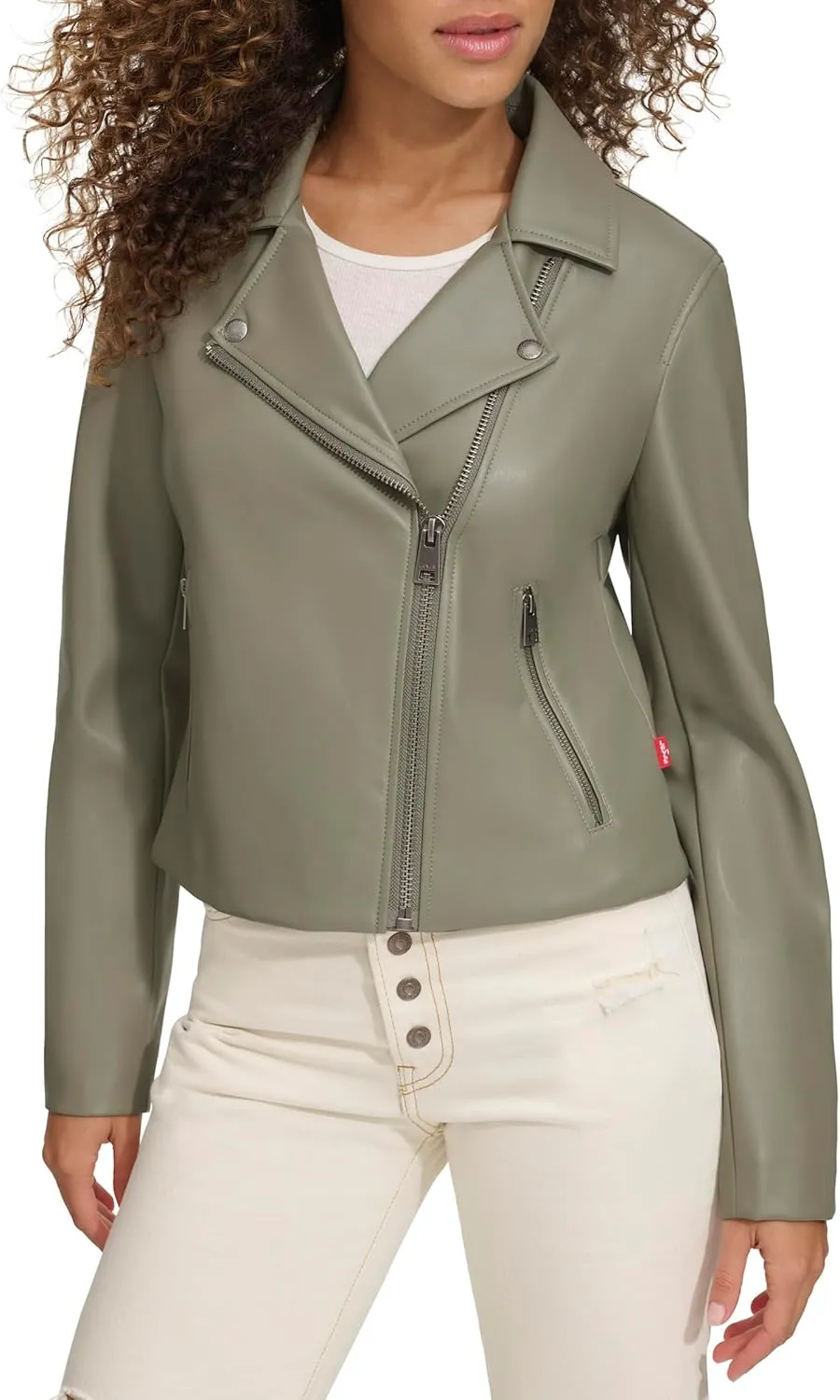 Levi's womens Smooth Faux Leather Moto (Standard and Plus Sizes)