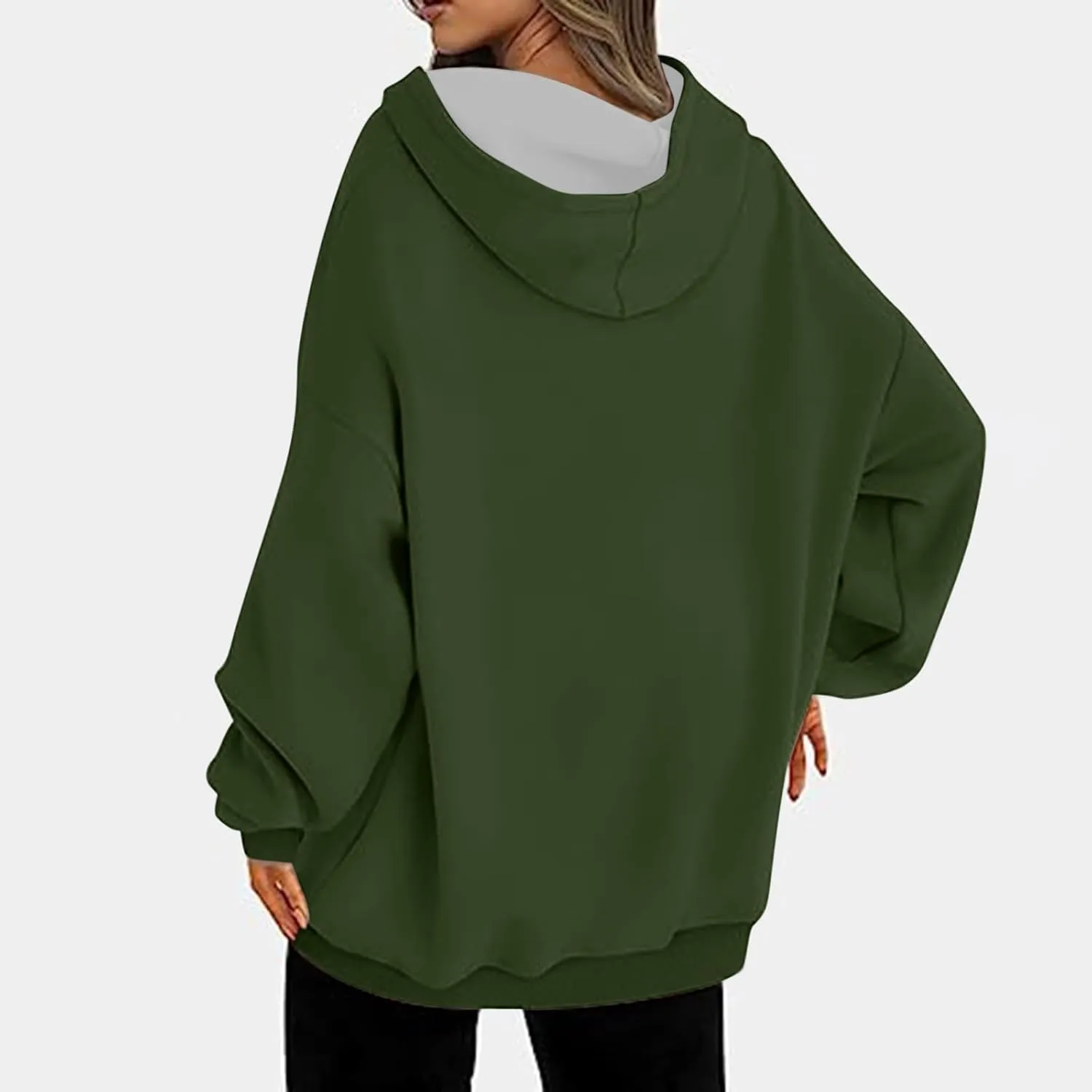Light Weight Sweatshirt for Women Athletic Fit Workout Sweatshirt Oversized Baggy Pullover Hoodies Hip Hop Streetwear