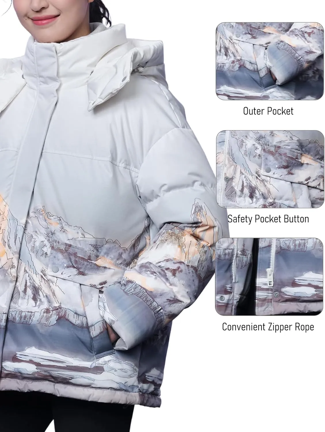 Long Puffer Coat Women Winter Jacket Thicken Windproof Down Coats for Womens Hooded Warm Quilted Jackets