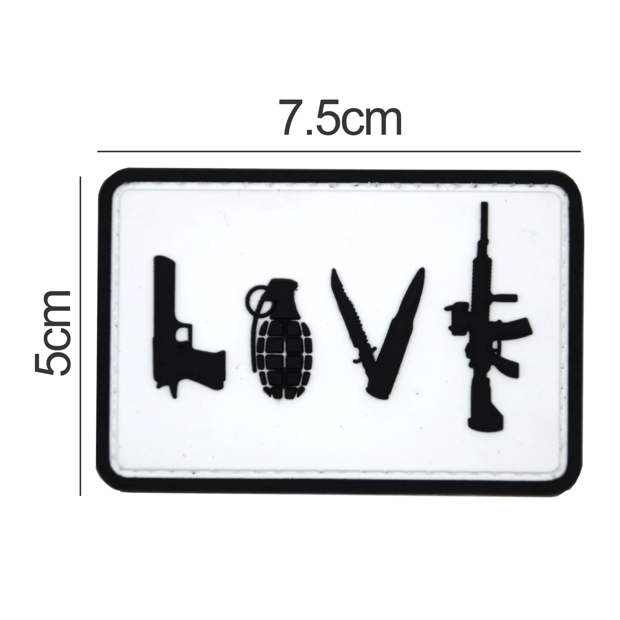 Love Patch White