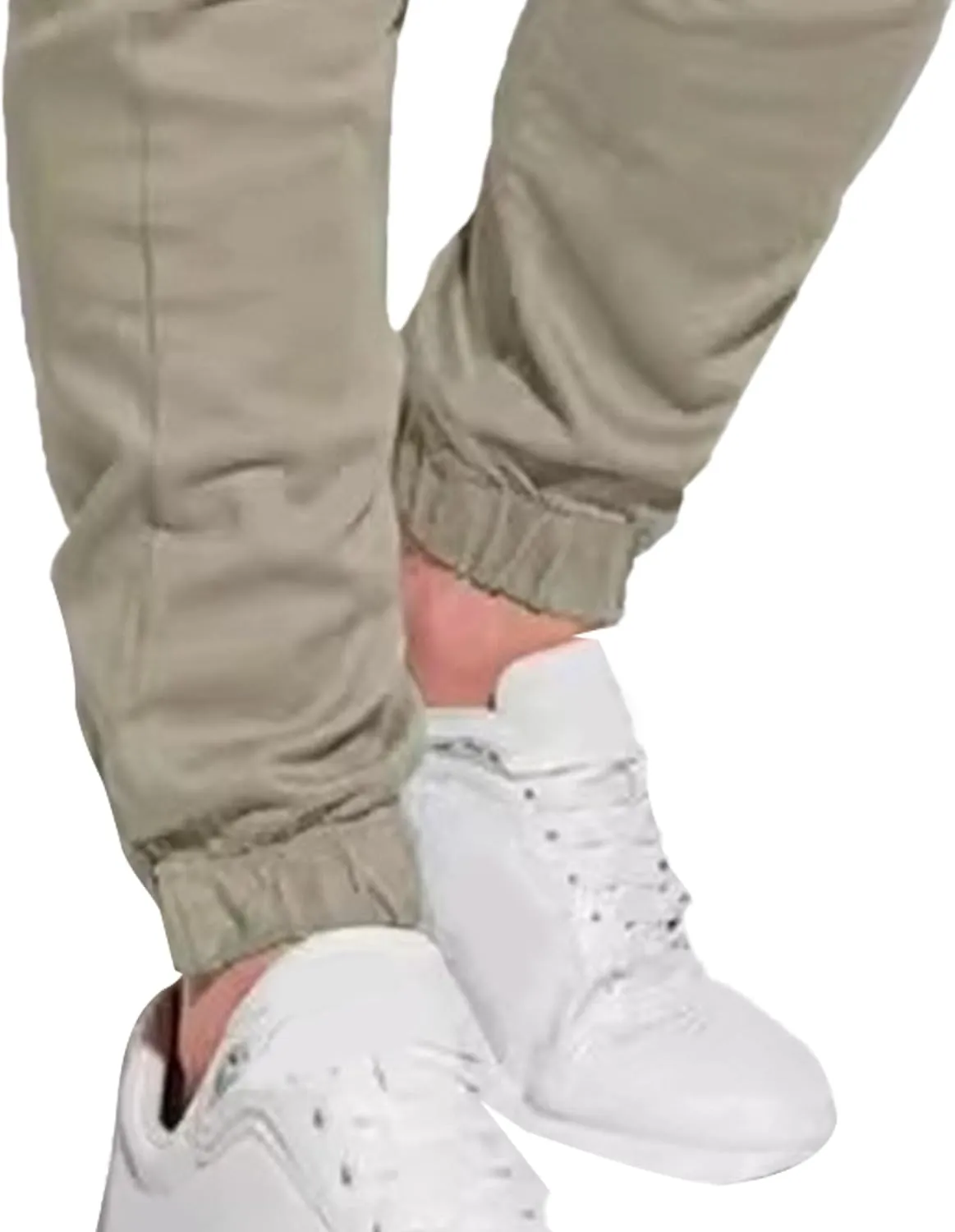 Men's Casual Classic Tactical Pants Slim Fit Soft Twill Pockets Jogger Comfort Hiking Cotton Sweatpants