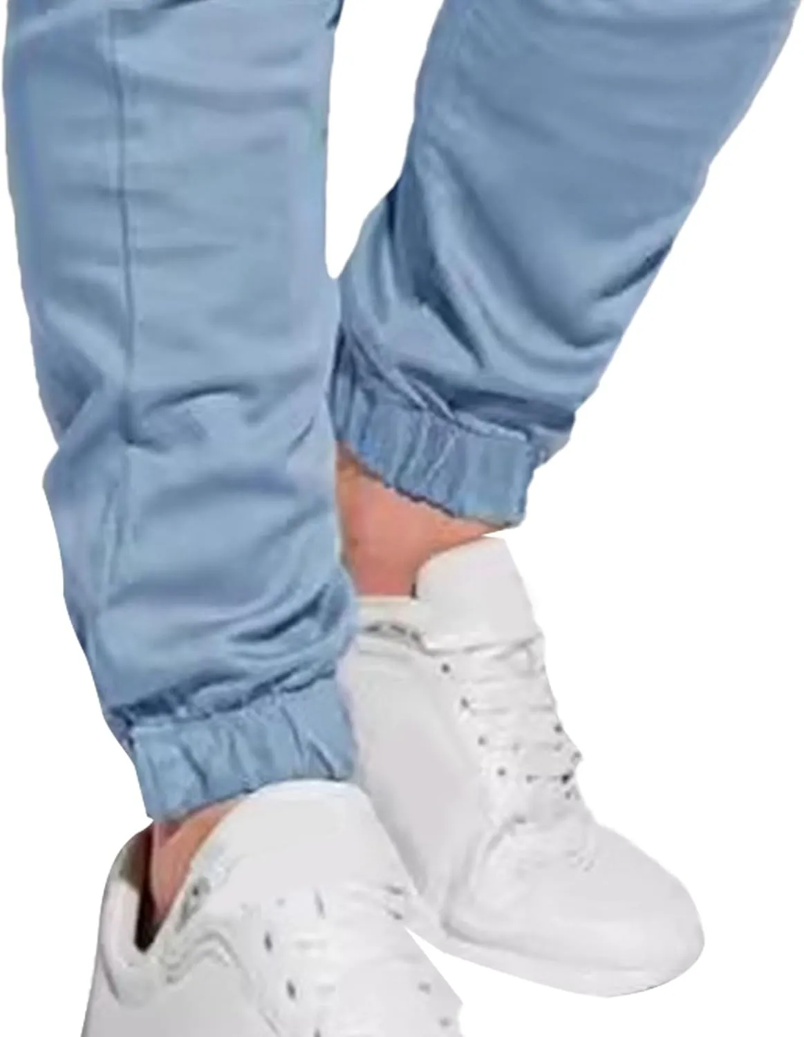 Men's Casual Classic Tactical Pants Slim Fit Soft Twill Pockets Jogger Comfort Hiking Cotton Sweatpants