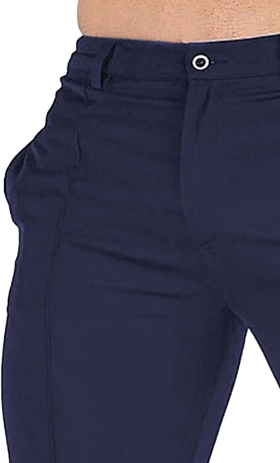 Men's Casual Slim Fit Outdoor Joggers Pants Lightweight Solid Workout Trousers Stretch Comfort Skinny Pants