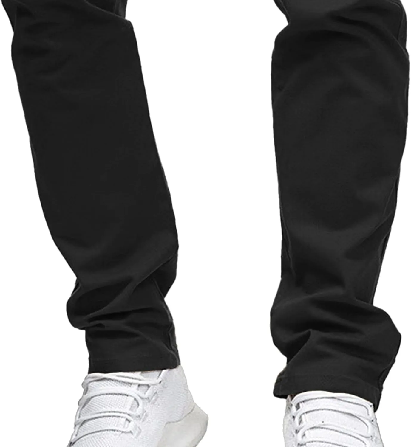 Men's Casual Slim Fit Outdoor Joggers Pants Lightweight Solid Workout Trousers Stretch Comfort Skinny Pants