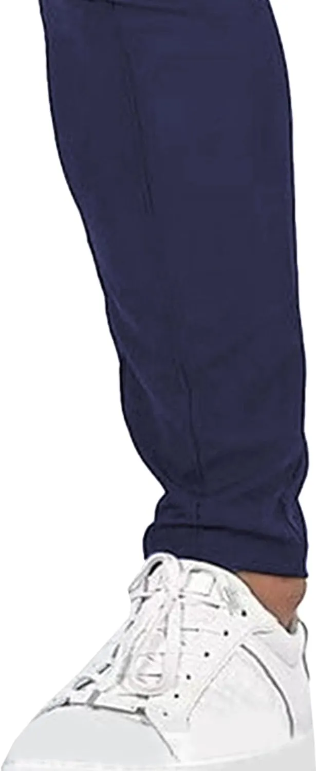 Men's Casual Slim Fit Outdoor Joggers Pants Lightweight Solid Workout Trousers Stretch Comfort Skinny Pants