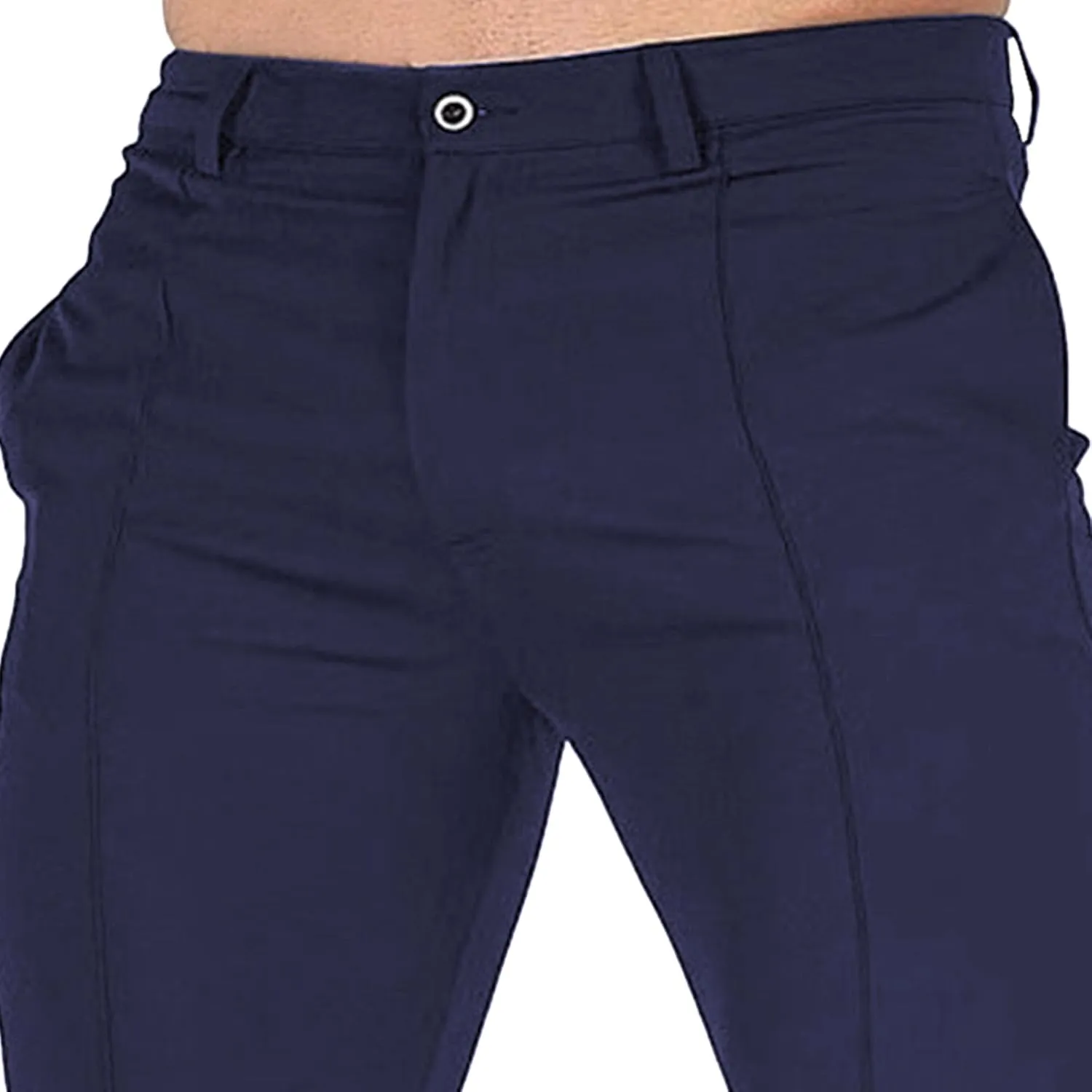 Men's Casual Slim Fit Outdoor Joggers Pants Lightweight Solid Workout Trousers Stretch Comfort Skinny Pants