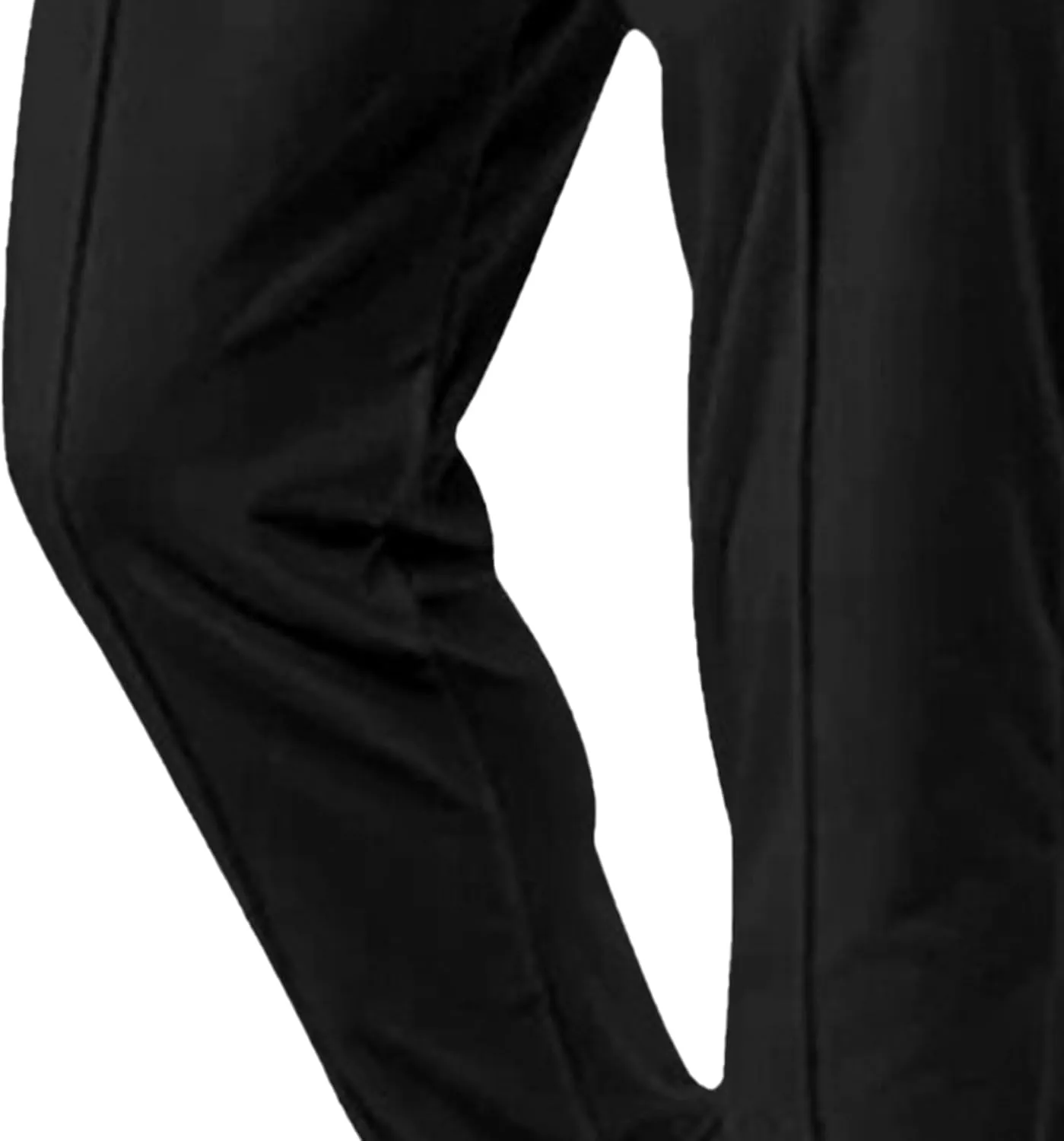 Men's Comfort Solid Drawstring Athletic Pants Casual Loose Fit Joggers Trousers Lightweight Outdoor Workout Pants