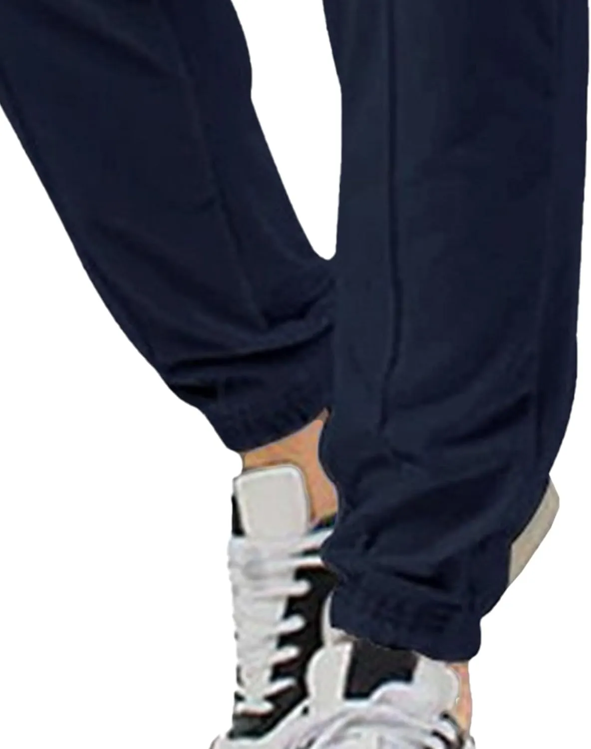 Men's Comfort Solid Drawstring Athletic Pants Casual Loose Fit Joggers Trousers Lightweight Outdoor Workout Pants