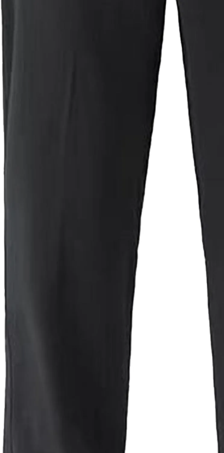 Men's Comfort Stretch Loose Fit Outdoor Pants Basic Straight Leg Lightweight Trousers Solid Elastic Waist Sweatpants